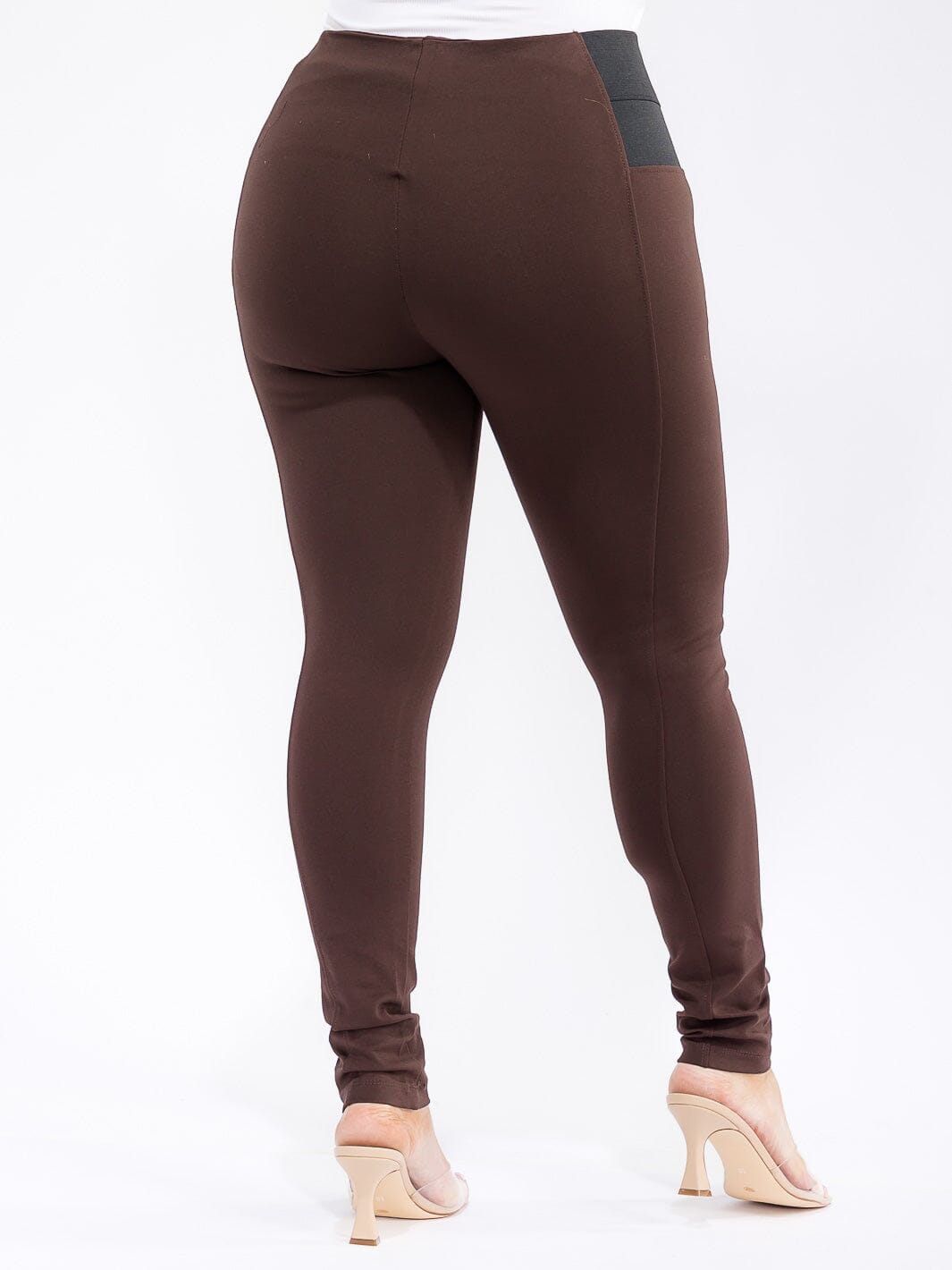 PLUS SIZE ELASTIC WAIST SKINNY LEG PANTS