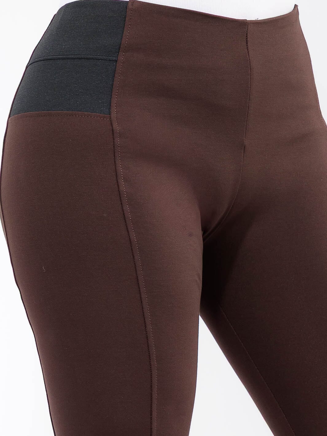 PLUS SIZE ELASTIC WAIST SKINNY LEG PANTS